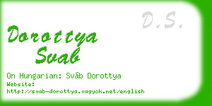 dorottya svab business card