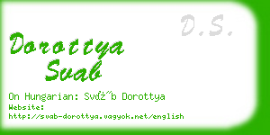 dorottya svab business card